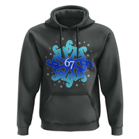 Funny 67 Christmas Snowflake Hoodie Six Seven Meme Xmas - Wonder Print Shop