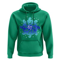 Funny 67 Christmas Snowflake Hoodie Six Seven Meme Xmas - Wonder Print Shop