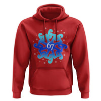 Funny 67 Christmas Snowflake Hoodie Six Seven Meme Xmas - Wonder Print Shop
