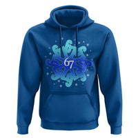 Funny 67 Christmas Snowflake Hoodie Six Seven Meme Xmas - Wonder Print Shop