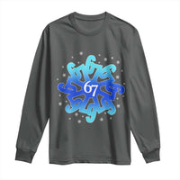 Funny 67 Christmas Snowflake Long Sleeve Shirt Six Seven Meme Xmas - Wonder Print Shop