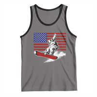 Funny Snowboarding Lover American Flag Winter Sport Tank Top - Wonder Print Shop