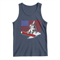 Funny Snowboarding Lover American Flag Winter Sport Tank Top - Wonder Print Shop