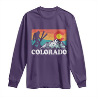 Funny Colorado Skiing Bigfoot Snow Mountain Winter Sport Long Sleeve Shirt - Wonder Print Shop