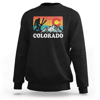 Funny Colorado Skiing Bigfoot Snow Mountain Winter Sport Sweatshirt - Wonder Print Shop