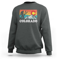 Funny Colorado Skiing Bigfoot Snow Mountain Winter Sport Sweatshirt - Wonder Print Shop
