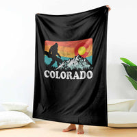 Funny Colorado Snowboarding Bigfoot Mountain Winter Sport Throw Blanket - Wonder Print Shop