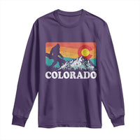 Funny Colorado Snowboarding Bigfoot Mountain Winter Sport Long Sleeve Shirt - Wonder Print Shop