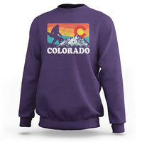 Funny Colorado Snowboarding Bigfoot Mountain Winter Sport Sweatshirt - Wonder Print Shop