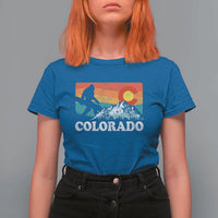 Funny Colorado Snowboarding Bigfoot Mountain Winter Sport T Shirt For Women - Wonder Print Shop