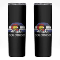 Ski Skiing Colorado Snow Mountain Winter Sport Skinny Tumbler - Wonder Print Shop