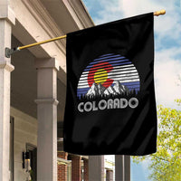 Colorado Flag Mountain 70s Retro Patriotic Colorado State Day Garden Flag - Wonder Print Shop