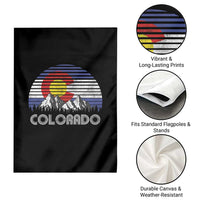 Colorado Flag Mountain 70s Retro Patriotic Colorado State Day Garden Flag - Wonder Print Shop