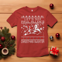 Funny Christmas Psycho T Shirt Lets See Paul Allens Christmas Sweater Serrial Killer Movie - Wonder Print Shop