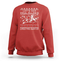 Funny Christmas Psycho Sweatshirt Lets See Paul Allens Christmas Sweater Serrial Killer Movie - Wonder Print Shop