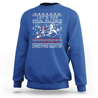 Funny Christmas Psycho Sweatshirt Lets See Paul Allens Christmas Sweater Serrial Killer Movie - Wonder Print Shop
