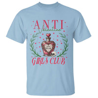 Funny Anti Valentine Girl Club T Shirt Love Potion Skull