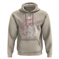 Funny Valentine's Day Cute Heart Cat Hoodie