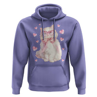 Funny Valentine's Day Cute Heart Cat Hoodie