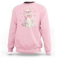 Funny Valentine's Day Cute Heart Cat Sweatshirt