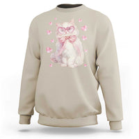 Funny Valentine's Day Cute Heart Cat Sweatshirt