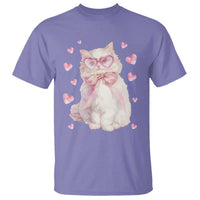 Funny Valentine's Day Cute Heart Cat T Shirt