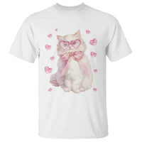Funny Valentine's Day Cute Heart Cat T Shirt