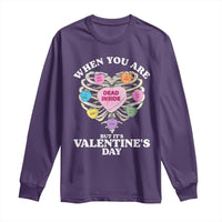 When You Are Dead Inside But It's Valentine's Day Long Sleeve Shirt Skeleton Rib Heart