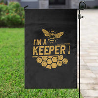 I Am A Keeper Garden Flag Honey Bee Apiarist Funny Beekeeping