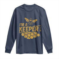 I Am A Keeper Long Sleeve Shirt Honey Bee Apiarist Funny Beekeeping