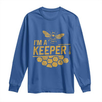 I Am A Keeper Long Sleeve Shirt Honey Bee Apiarist Funny Beekeeping