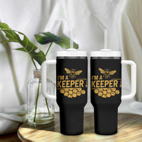 I Am A Keeper Tumbler With Handle Honey Bee Apiarist Funny Beekeeping