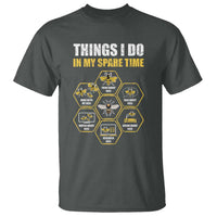 Funny Beekeeper T Shirt Things I Do in My Spare Time Beekeeping