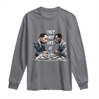 Martin Luther King Malcolm X Long Sleeve Shirt They Not Like Us Black Leaders - Wonder Print Shop