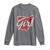 Buckeye Girl Ohio Home State Long Sleeve Shirt - Wonder Print Shop