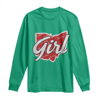 Buckeye Girl Ohio Home State Long Sleeve Shirt - Wonder Print Shop