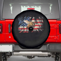 Patriotic Beekeeper Spare Tire Cover Bee American Flag Beekeeping