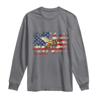 Patriotic Beekeeper Long Sleeve Shirt Bee American Flag Beekeeping