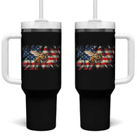 Patriotic Beekeeper Tumbler With Handle Bee American Flag Beekeeping