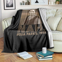 Rosa Parks Quote Throw Blanket Nah 1955 Melanin Black History Month