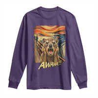 Funny Awawa Hyrax Long Sleeve Shirt The Scream Art Oddly Specific Meme Animal