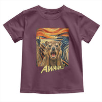 Funny Awawa Hyrax Toddler T Shirt The Scream Art Oddly Specific Meme Animal