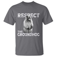 Funny Respect The Groundhog T Shirt Screaming Woodchuck Meme Groundhog Day - Wonder Print Shop