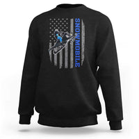 Snowmobile American Flag Snowcross Riding Winter Sport Sweatshirt - Wonder Print Shop