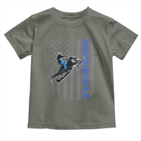 Snowmobile American Flag Snowcross Riding Winter Sport Toddler T Shirt - Wonder Print Shop