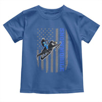 Snowmobile American Flag Snowcross Riding Winter Sport Toddler T Shirt - Wonder Print Shop