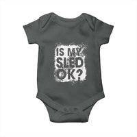 Funny Snowmobile Baby Onesie Is My Sled Ok Winter Sport Snowmobile Track - Wonder Print Shop
