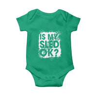 Funny Snowmobile Baby Onesie Is My Sled Ok Winter Sport Snowmobile Track - Wonder Print Shop