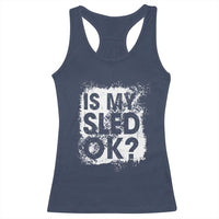 Funny Snowmobile Racerback Tank Top Is My Sled Ok Winter Sport Snowmobile Track - Wonder Print Shop