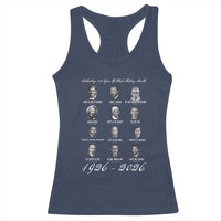 Celebrating 100 Years Of Black History Month 1926 2026 Racerback Tank Top Black Leaders